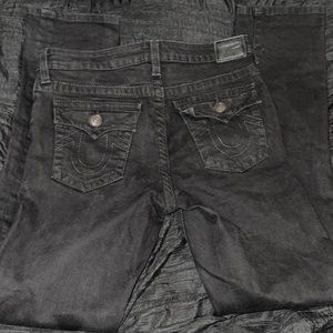 True religion wash black jeans no signs of wear